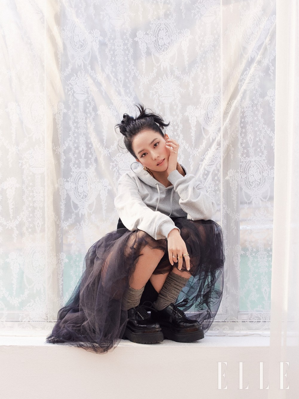 지수 엘르 화보 고화질 사진