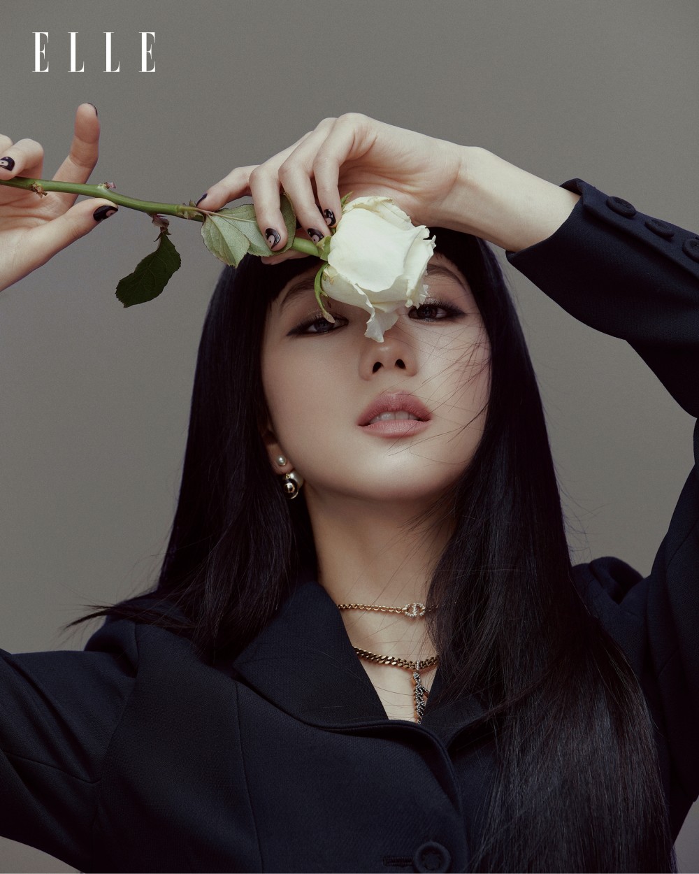 지수 엘르 화보 고화질 사진