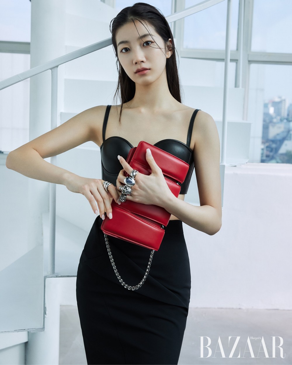 카즈하 바자 화보 고화질 사진